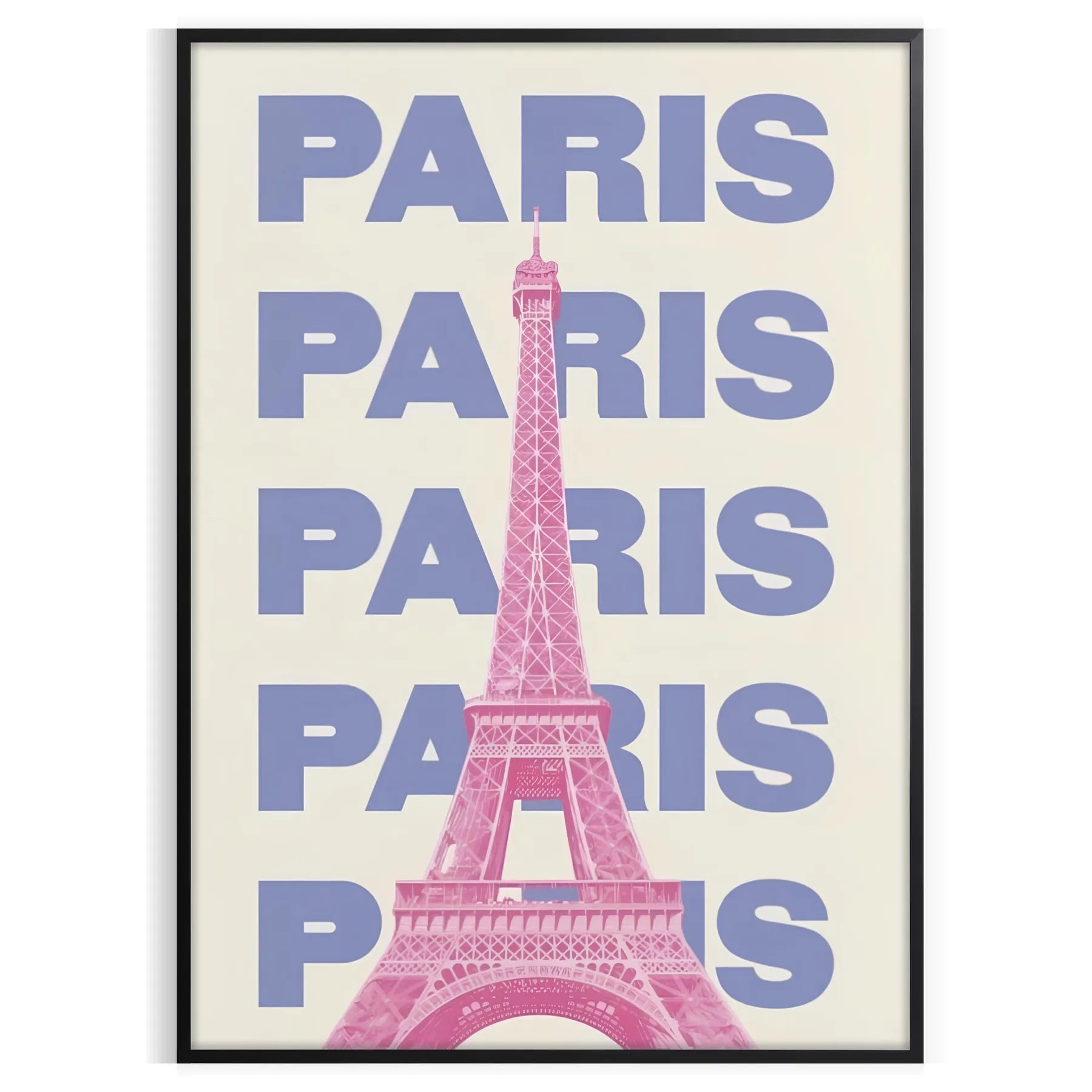 space stunning Paris poster lush green crisp white hues captivating artwork essence home ideal gift wall art print decor enthusiast sizes A4 cm A0