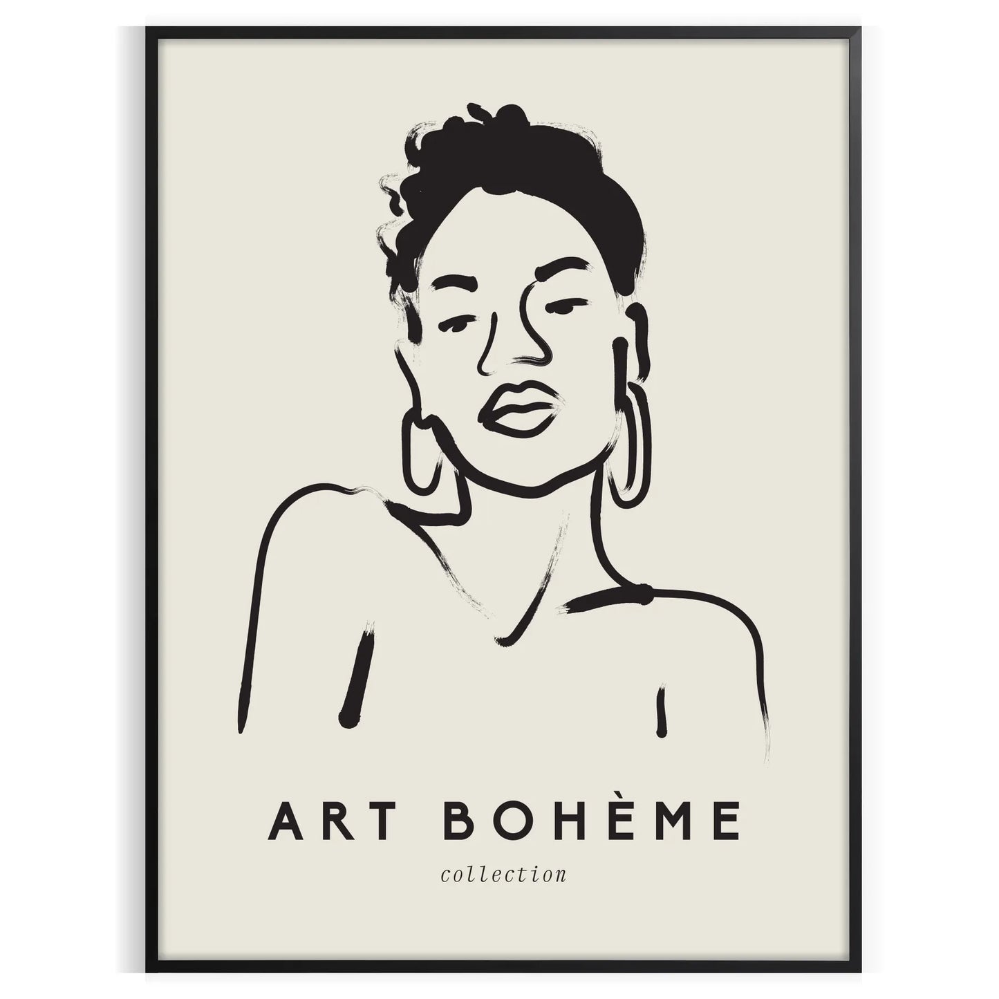 elegance Woman Boho Poster perfect soulful charm space captivating wall art piece ideal gift unique blend style inspiration size A4 cm A0